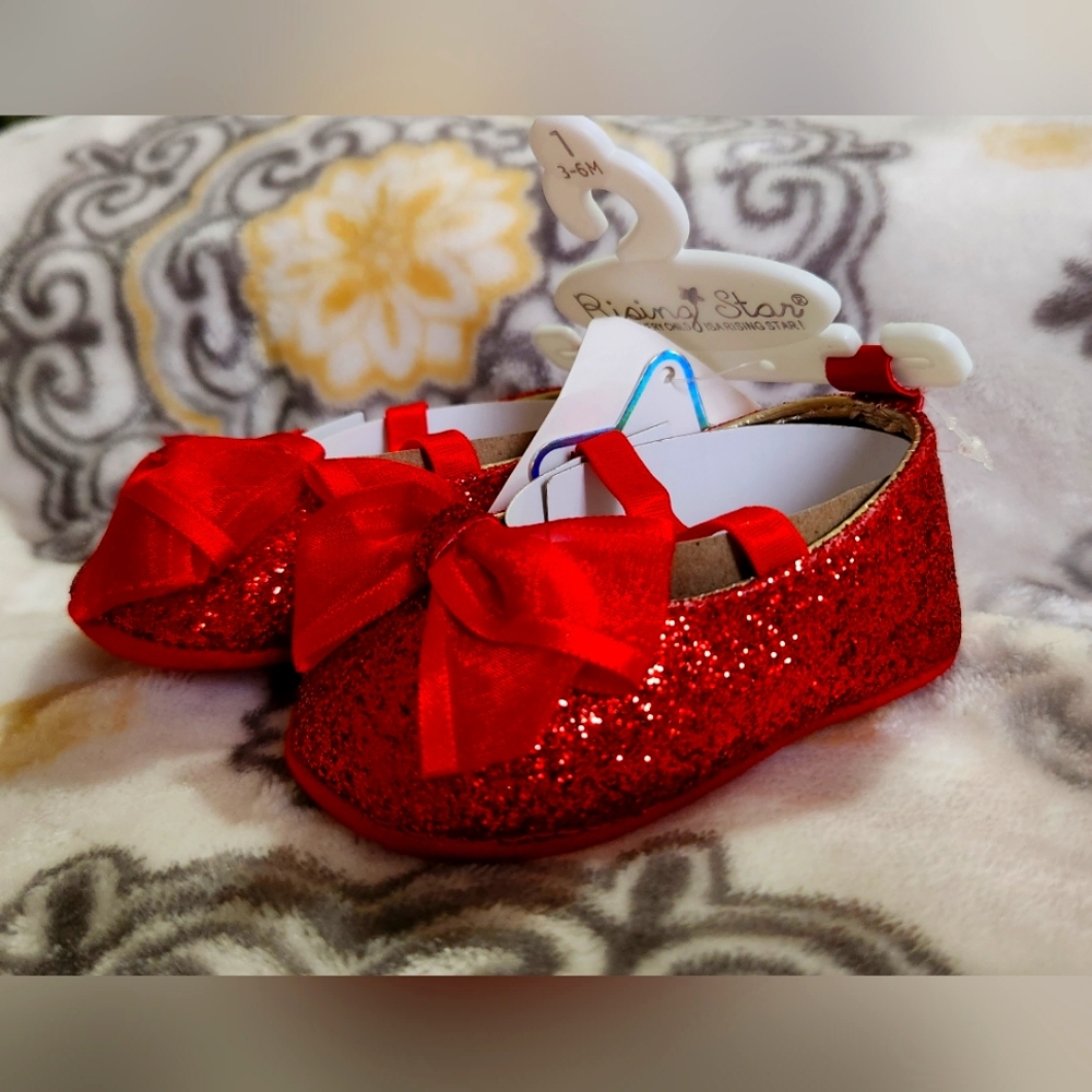 Baby Girl Red Dress flats/slippers